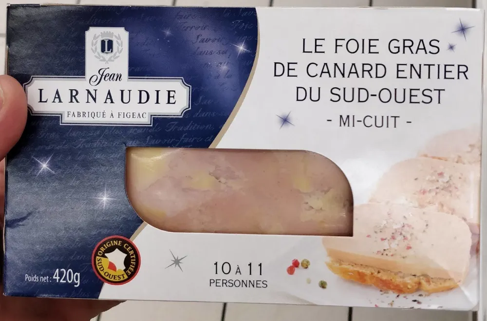 FOIE GRAS DE CANARD ENTIER DU SUD-OUEST