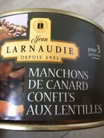 Manchons de canard confit aux lentilles