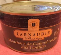 Manchons de canard confirs au lentilles