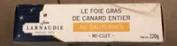 Le foie gras de canard entier au sauternes mi cuit