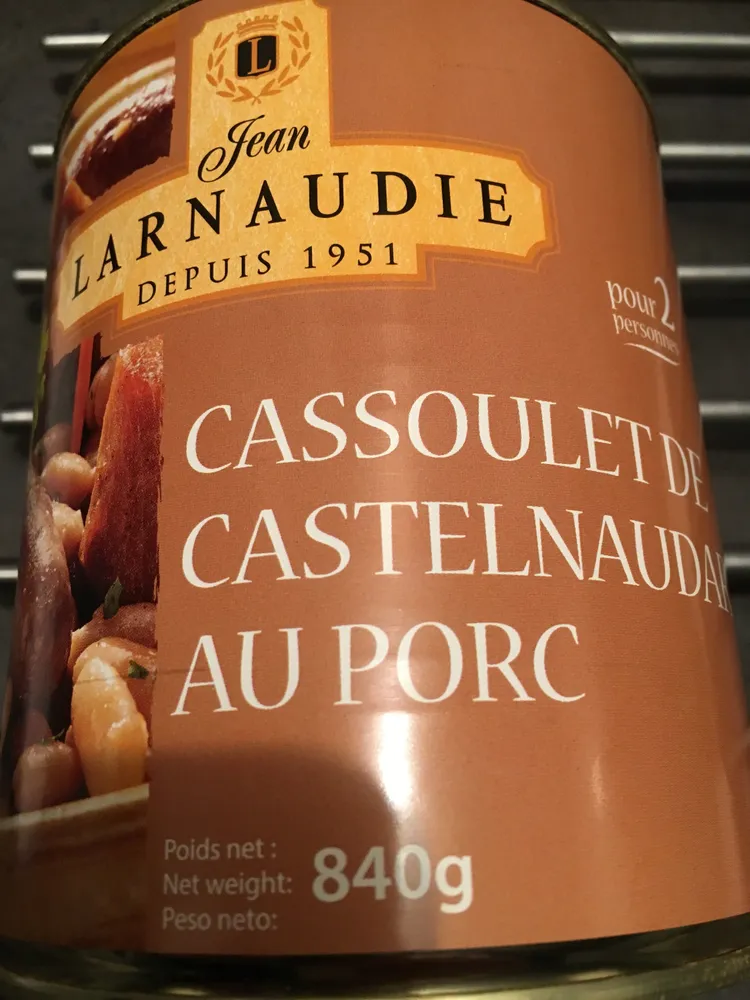 Jean Larnaudie Cassoulet de Castelnaudary au porc 840 g
