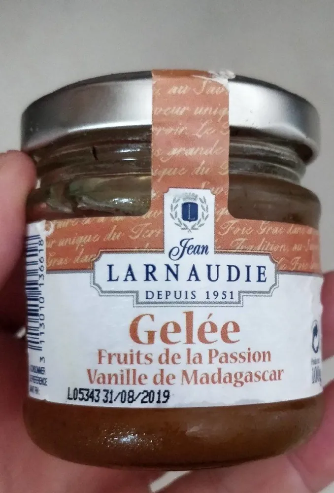 Gelée fruits de la passion vanille de Madagascar