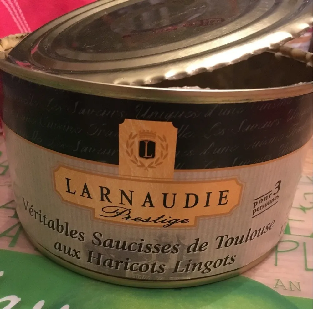 Veritables saucisses de Toulouse aux Haricots Lingots
