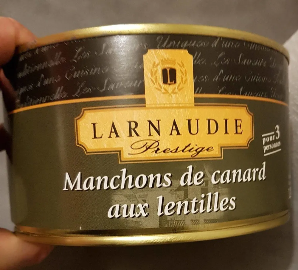 Marchons de canard aux lentilles