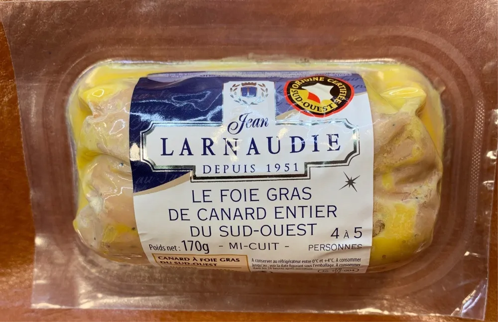 Foie gras de canard entier