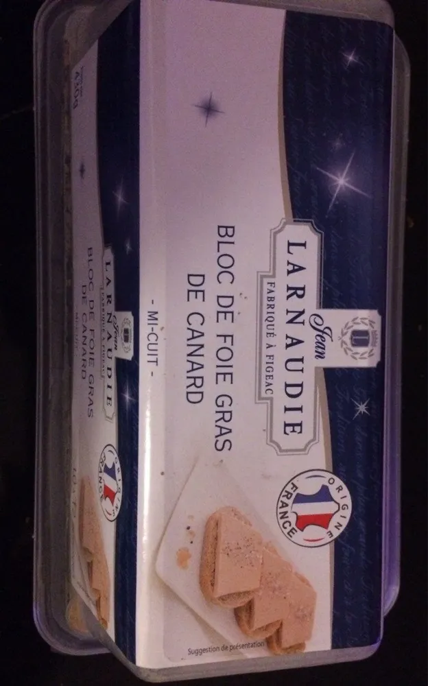 Bloc de foie gras de canard