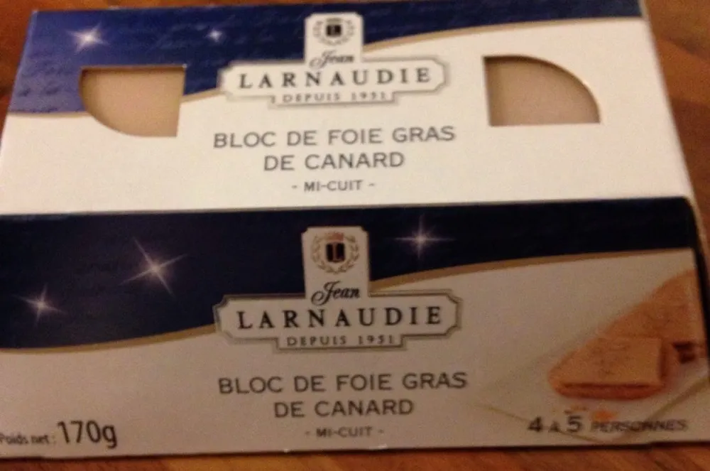 Bloc de foie gras de canard mi-cuit
