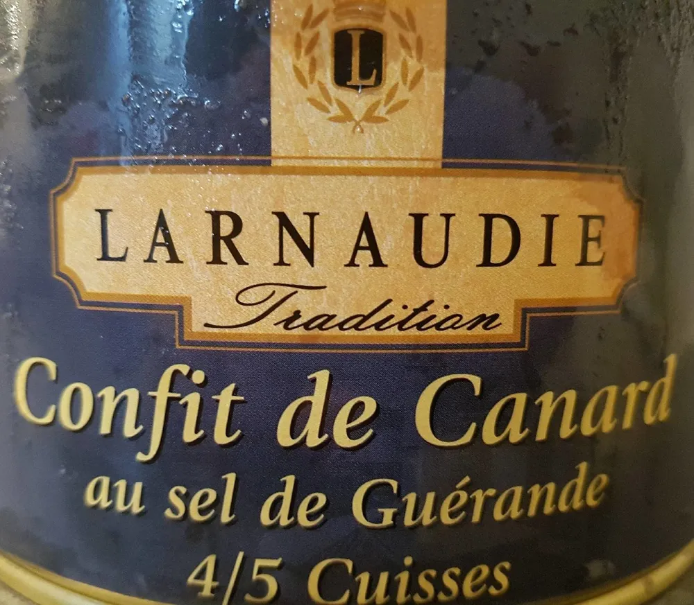 Confit de canard au sel de Guérande