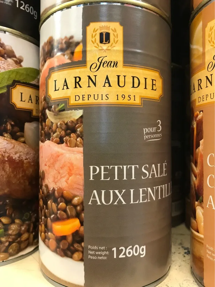 Petit salé aux lentilles