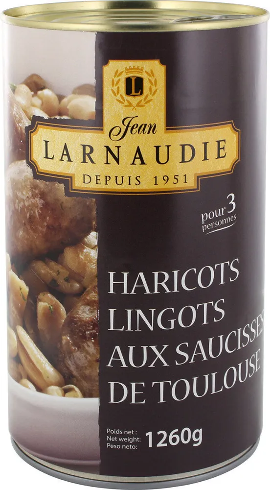 Haricots lingots aux saucisses de Toulouse