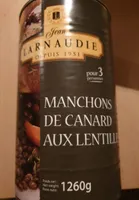 Manchons de canard aux lentilles