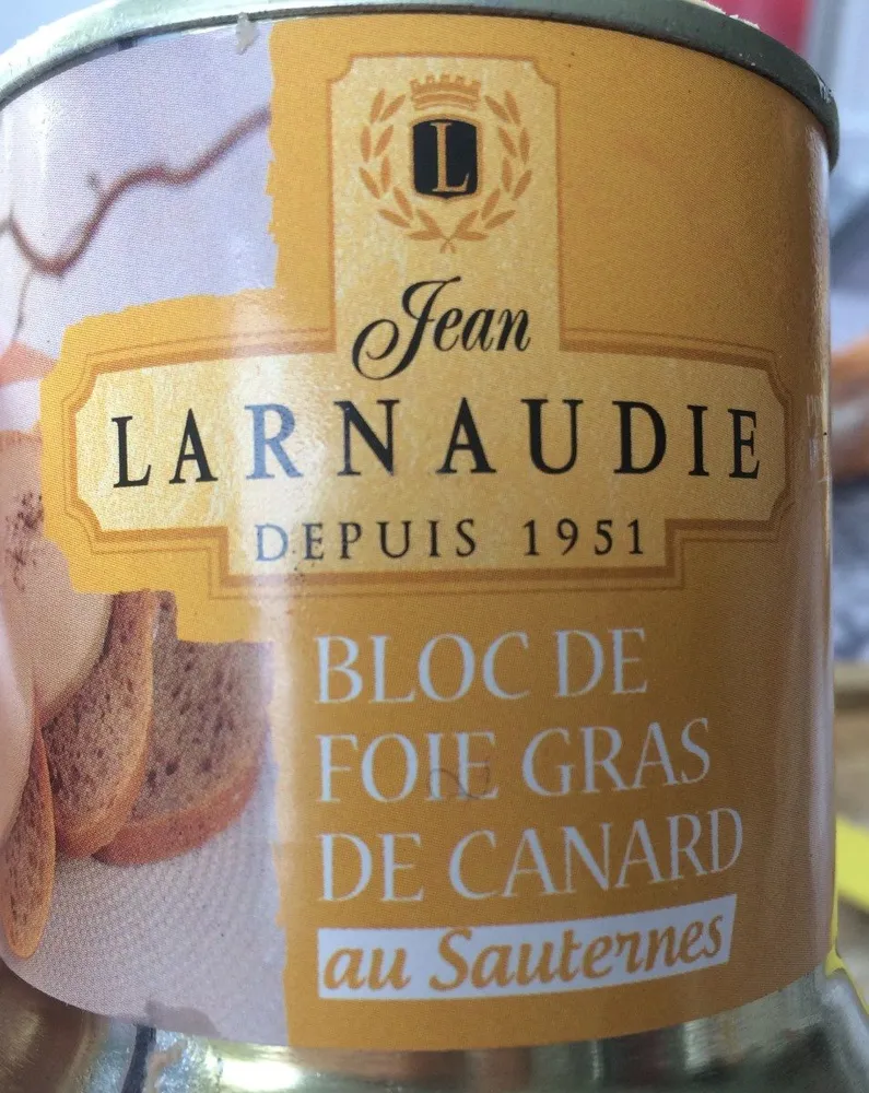 Bloc de foie gras de canard au sauternes