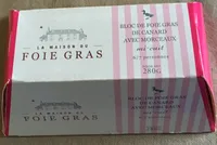 Bloc de foie gras de canard avec morceaux