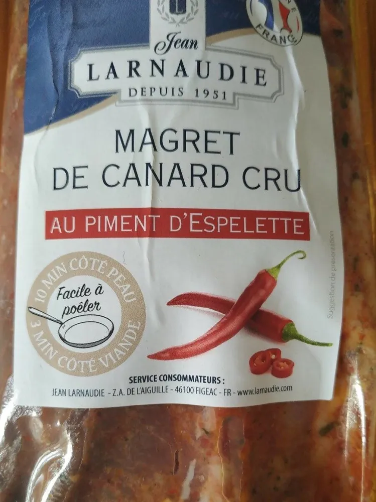 Magret de canard au piment d'Espelette