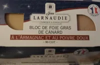 Bloc de foie gras de canard à l'Armagnac et au poivre doux