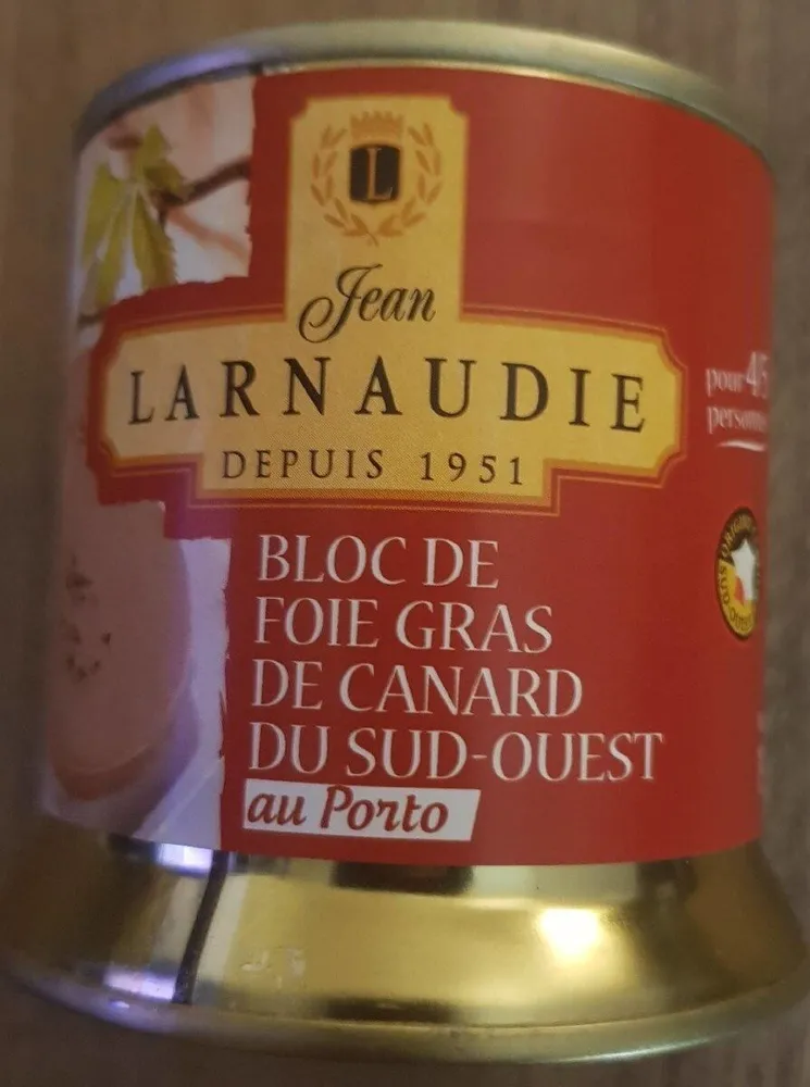 Bloc de foie gras de canard du sud-ouest au Porto