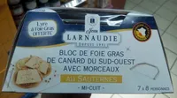 Bloc de fois gras de canard du Sud-Ouest avec morceaux au Sauternes