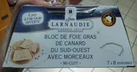 Bloc de fois gras de canard du Sud-Ouest avec morceaux