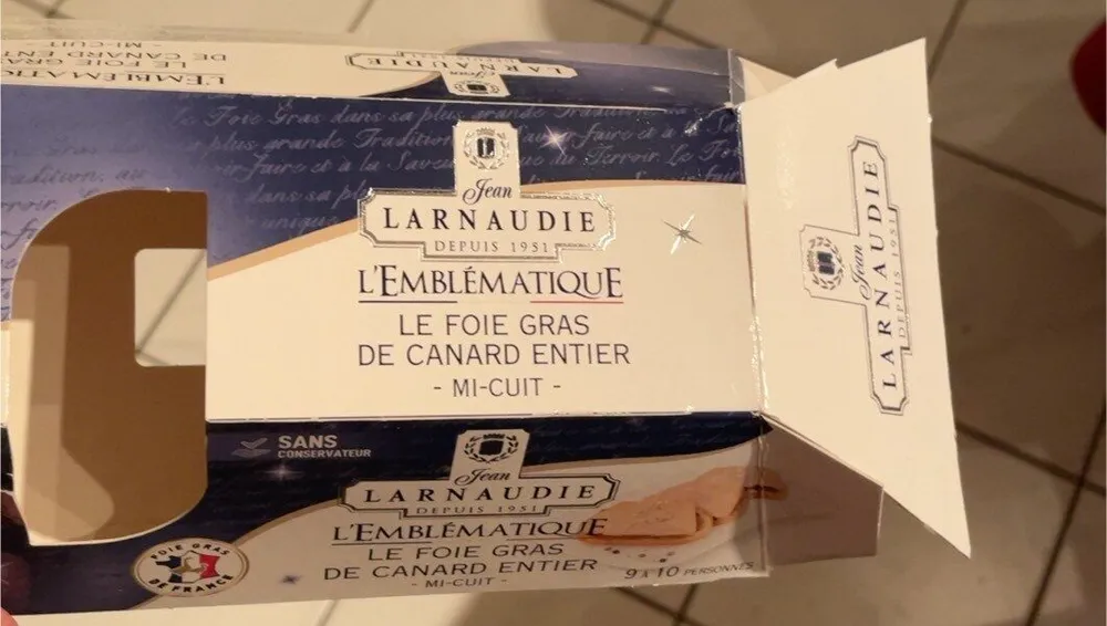 Foie gras de canard entier