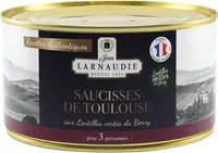 Saucisses de Toulouses aux lentilles
