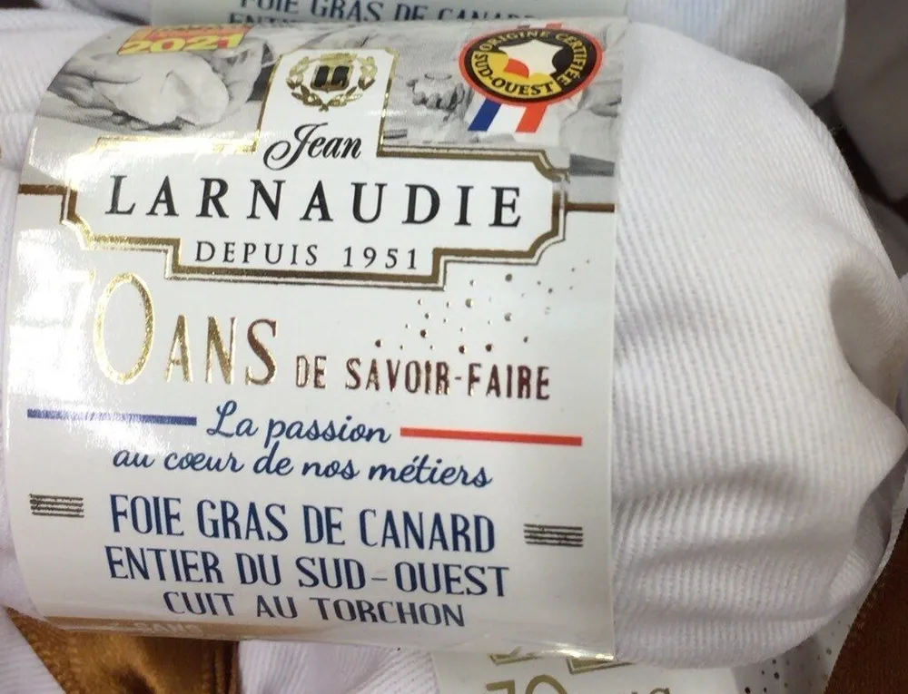 Foie gras entier cuit au torchon