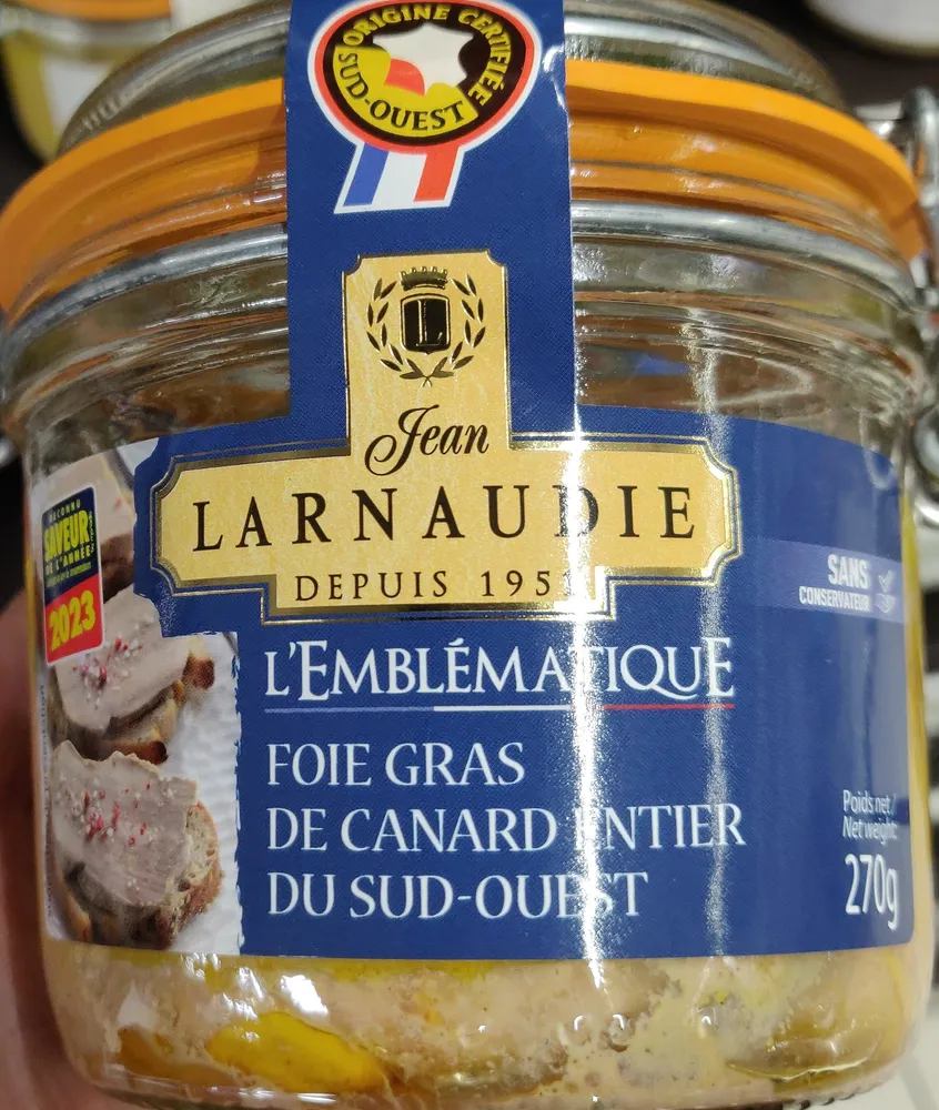 L'Emblématique Foie gras de canard entier du Sud-Ouest