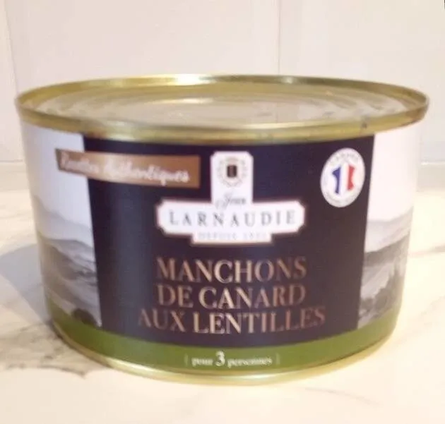 Manchons de canard aux lentilles