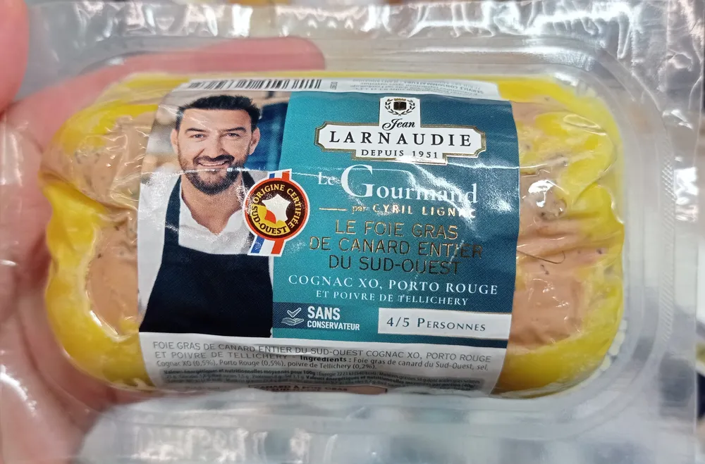 Foie gras de canard entier du Sud-Ouest Cognac Porto