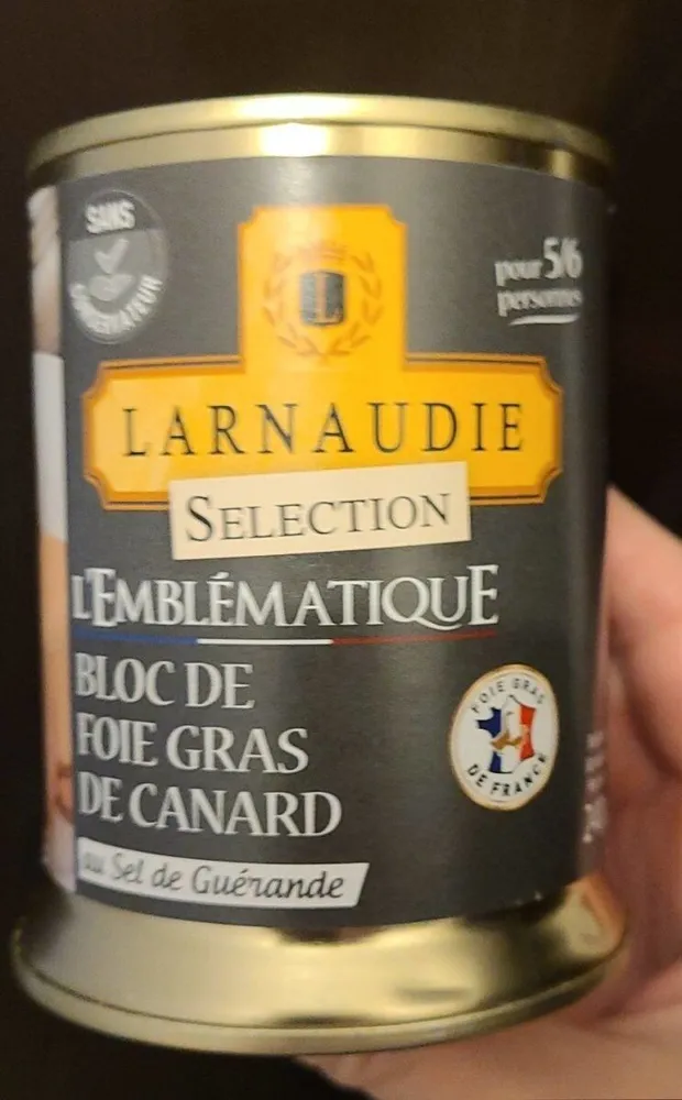 Bloc de foie gras de canard au sel de guérande