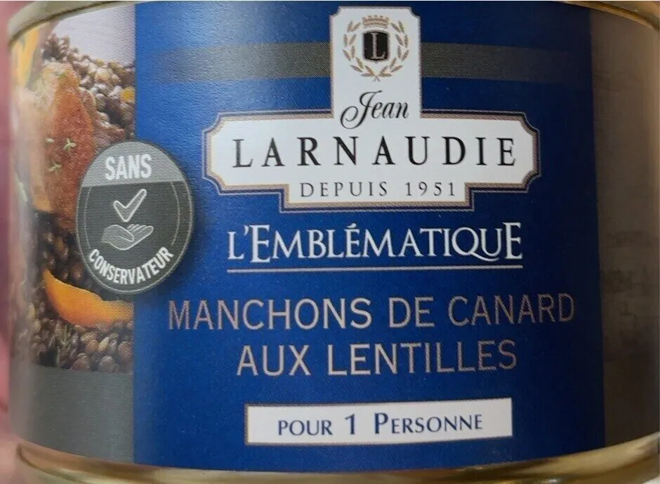 Manchons de canard au lentilles