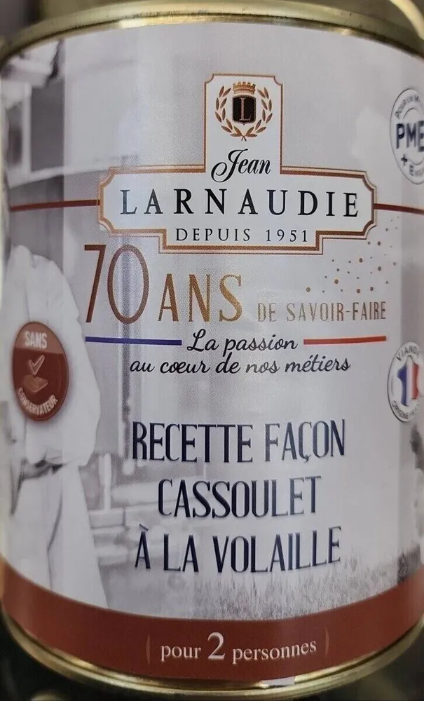 Recette façon cassoulet à la volaille