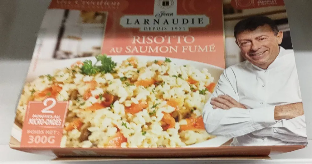 Risotto au saumon fumé