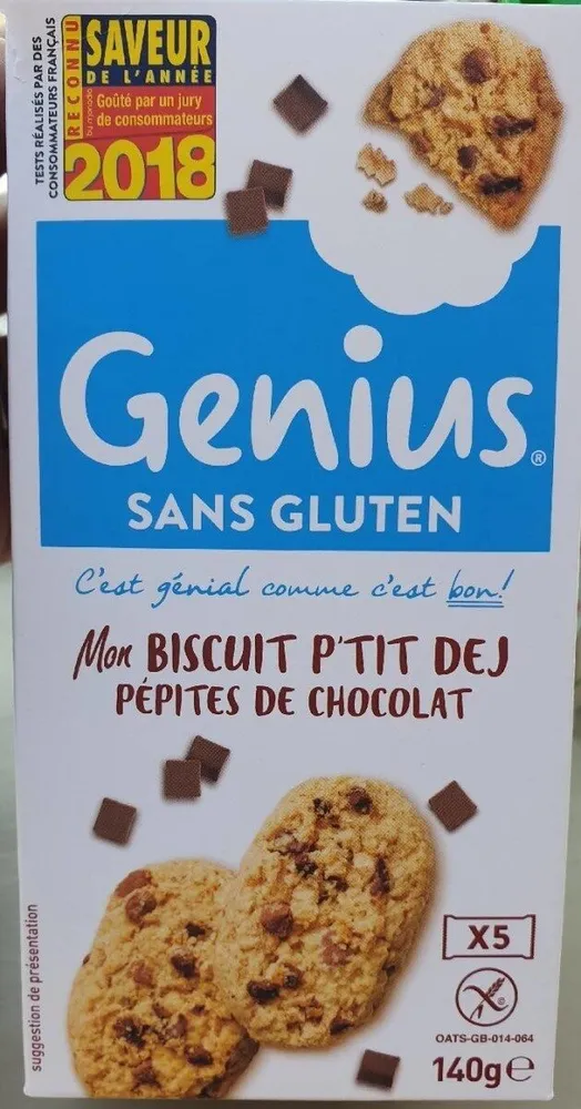 Mon biscuits p'tit dej pépites de chocolat