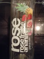 Rosé rose fraise ananas