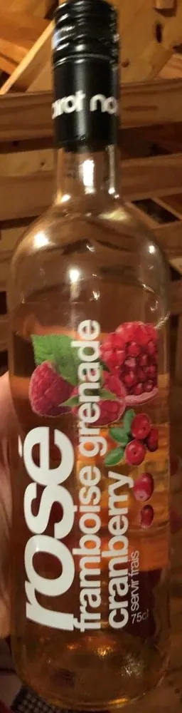 Rosé framboise grenadine cranberry