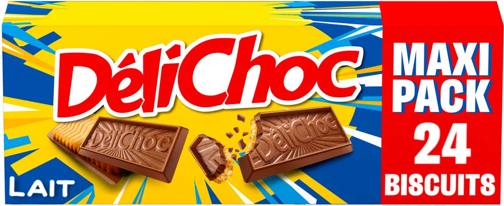 Biscuits Délichoc Familial Chocolat au lait - 300g