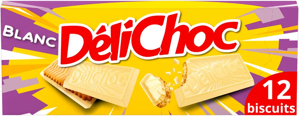 Biscuits Délichoc Chocolat blanc - 150g