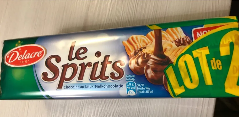 Biscuits chocolat au lait Delacre