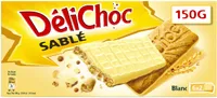 Biscuits Délichoc sablés Chocolat blanc - 150g