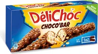 Delichoc chocobar biscuits croustillants chocolat lait