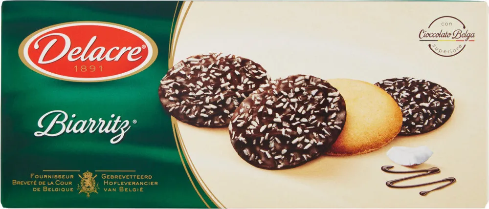 Biscotti con cioccolato superiore