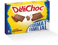 Délichoc biscuits & tablettes chocolat au lait lot familial - 300g