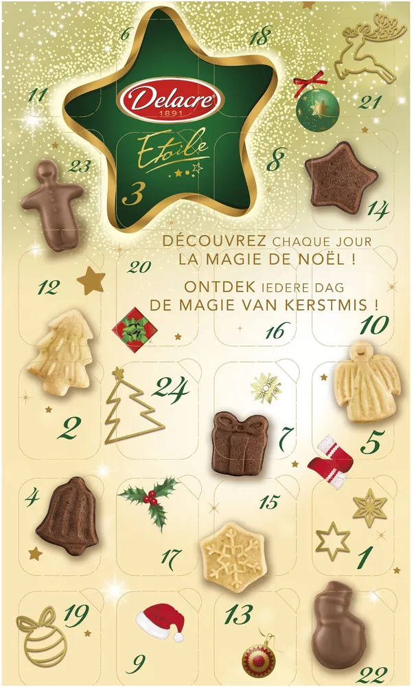 Delacre etoile calendrier