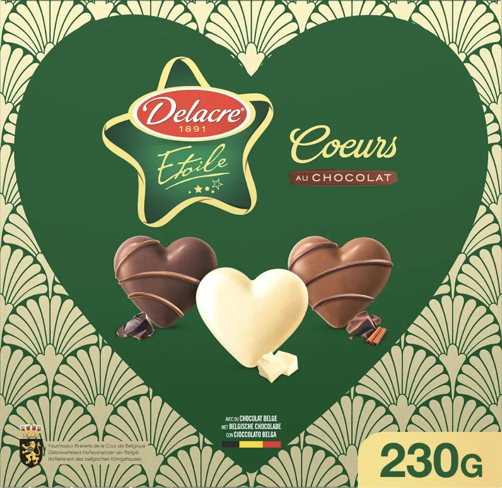 Biscuits Cœurs au Chocolat Noël Etoile