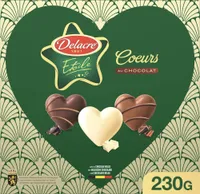 Biscuits Cœurs au Chocolat Noël Etoile