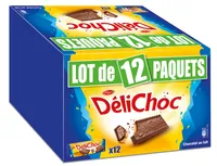 Delichoc tablette chocolat lait lot 12x150g (1800g)