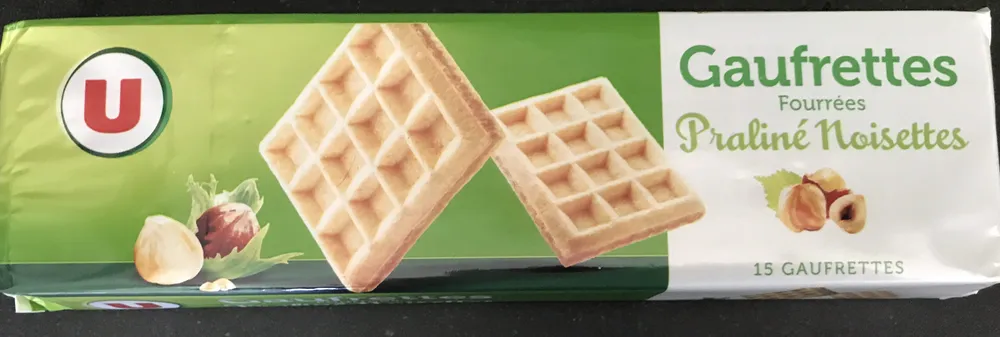 Gaufrettes Fourrées Praliné Noisettes