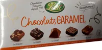 Assortiment de bonbons de chocolats au caramel
