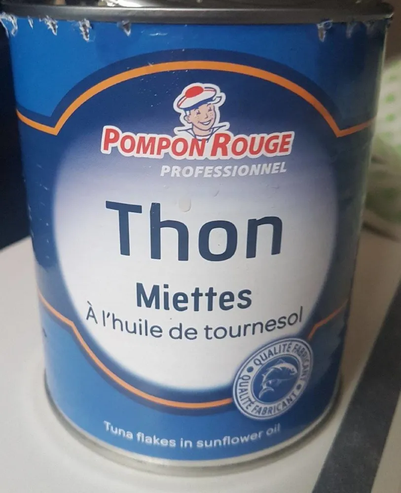 thon miettes à l huile de tournesol