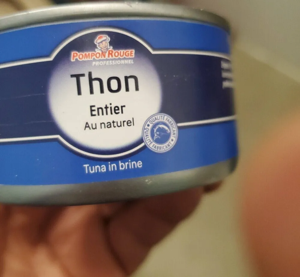 Thon entier au naturel
